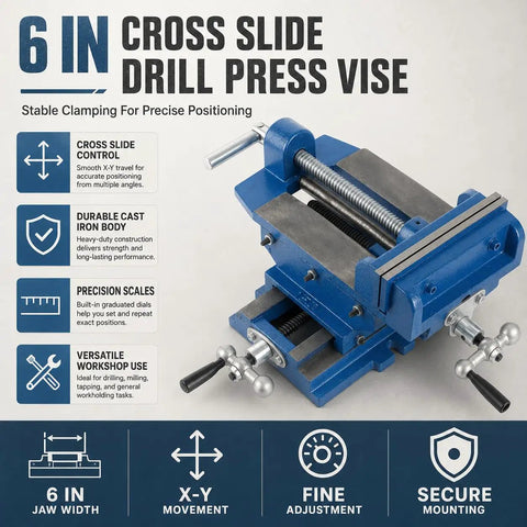 Industrial Grade Bench Vise With 6.3 Inch Jaw Width Built Tough For Real World Workshop Use Versatile Vice Clamps displayed
