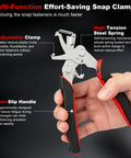 Pro Grade Car Clip Pliers For Auto Trim And Panel Fasteners Removal with high-tension steel spring and non-slip handle