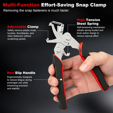 Pro Grade Car Clip Pliers For Auto Trim And Panel Fasteners Removal with high-tension steel spring and non-slip handle