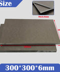 6Mm Mica Heat Insulation Sheet That Withstands Up To 1000C, 300x300mm size, showing thickness and dimensions