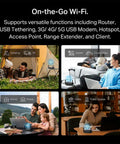 Roam 7 BE3600 Portable Travel Router With WiFi 7 Private Network From Public Hotspots use in camping, airports, hotels, cafes.
