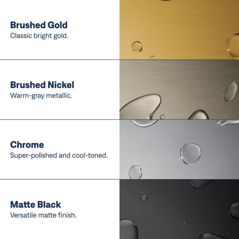 Slick Brushed Gold Shower Head And Handheld Combo With Eight Custom Spray Modes Magnetic Quick Connect Dock Heavy Duty Seventy Two Inch Hose For Hassle Free Daily Refresh Routine