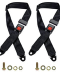 Universal Golf Cart Seat Belt Kit Front And Rear Lap Strap Belts For EZGO Yamaha Club Car Go Kart UTV Safe Passenger Belts Includes A Pair Bolts Not Included