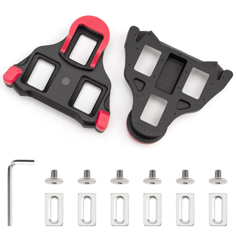 Cleats Compatible With SPD SL 0 Degree Float Adjustable with screws and wrench for installation