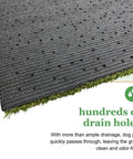 Close-up of Outdoor Dog Potty Grass With Drainage Hole Realistic Artificial Turf For Pets Replacement Grass Standard Size 4ft By 2ft