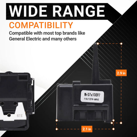 WR07X10097 12uF 250VAC Relay And Overload Assembly Replacement dimensions and compatibility details