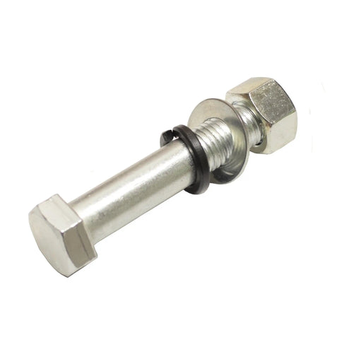 Heavy Duty Six Inch V Groove Gate Roller With Double Ball Bearings For Smooth Gliding Operation Built Tough As Nails Five Thousand Pound Load Capacity Corrosion Resistant Steel Hardware Set close-up of bolt and nut