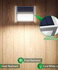 Durable stainless steel Solar Fence Lights 12 Pack Outdoor Waterproof Deck Lights for Garden with cool white glow shown.