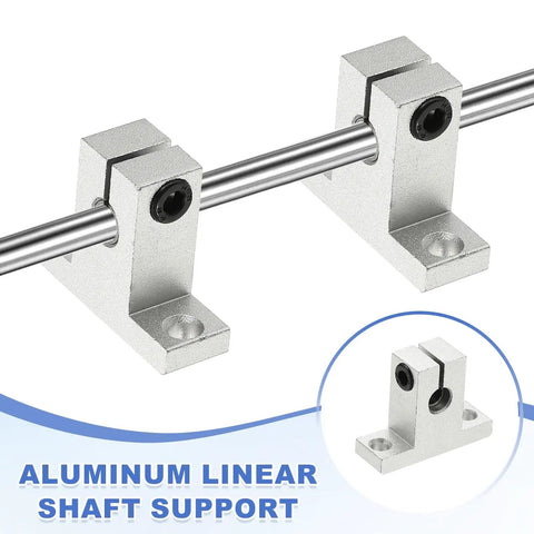 Aluminum 6mm ID Linear Rod Rail Mounting Bracket Set For Fast Smooth Motion In 3D Printers And Robotic Systems Shaft Supports Clamps And Guides Pack Of 4