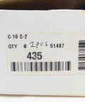 Box labeled Two Pack C16 C2 1 Inch Square Carbide Brazed Tool Bit For Milling And Profiling USA Made