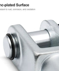 Close-up of Y Type Foot Mount Flange for SC63 Pneumatic Cylinders 63mm bore with zinc-plated rust-resistant surface.