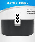 Universal Rubber Floor Jack Pad Set 2 Pack With Pinch Weld Jack Pad Adapter shown in side view highlighting slotted design