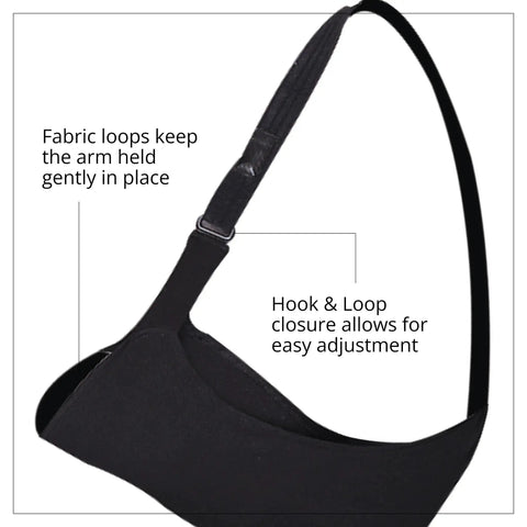 Super Comfy Adjustable Arm Sling For Shoulder Elbow Support With Soft Lightweight Fabric Easy Hook Loop Closure Gives Rock Solid Stability For Wrist Wraps Rotator Cuff Recovery And Quick Healing Everyday Comfort That Works Like A Charm