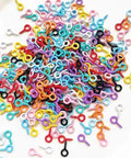 Grab These Dope Colorful Screw Eye Pins For Your Next DIY Jewelry Crafter Featuring Solid Metal Build And Rust Proof Coating In Mixed 1Mm 4Mm 8Mm
