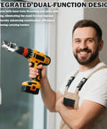 Kick Some Grass With This Killer 3 Piece Pvc Pipe Threader Set Designed For 1/2 And 3/4 And 1 Inch Plastic Pipes Electric Drill Ready dual function tool with a drill in use.