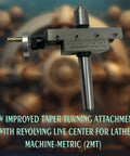 Improved Taper Turning Attachment With Revolving Live Center For Lathe Machine Metric 2MT Precision Metal Turning Tool