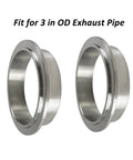 Stainless steel 304 flanges for V Band Clamp Stainless Steel 304 With Flange For 3 Inch Exhaust System Quick Release Seam