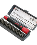 GoBox Precision Micro Bit Set With PicoFinish Handle And Magnetic Bits displayed open with 36 pieces in compact case