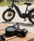 Electric Scooter Controller Kit with LCD Display for 36V 48V 52V 60V 1000W Brushless Motor Upgrade placed on wooden table