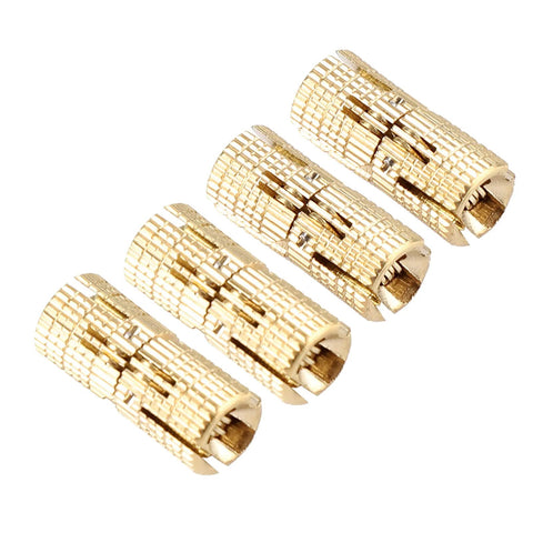 Hidden Copper Brass Cabinet Hinges 8mm 180 Degree Opening 4 Pack No Brainer Easy Install For Jewelry Boxes And DIY Projects