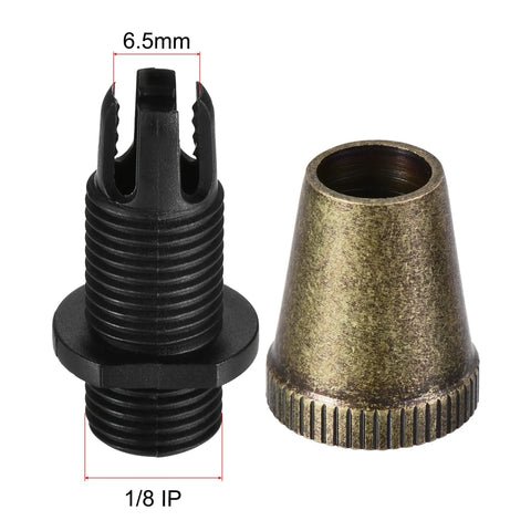 Bronze Metal Cable Glands 5 Pack Strain Relief Cord Grips For Wiring And Pendant Lights 1 Eighth Inch IP Thread