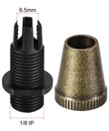 20Pcs Bronze Metal Cable Glands With One Eighth IP Thread For Lamp Wiring - Strain Relief Cord Connectors To Prevent Loosening, Easy Install, Fits Most Hanging Lights And Ceiling Pendants, 6.5mm Wire Diameter, 1/8 IP, bronze metal gland set