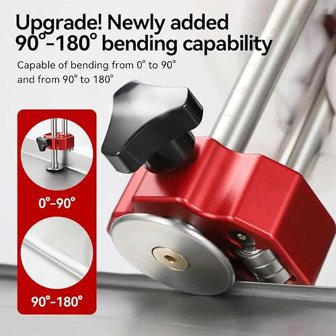 Heavy Duty Sheet Metal Roller Hand Bender for Fabrication and Metalworking Tools with 90-180 degree bending feature