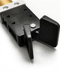 Front view of Heavy Duty Pneumatic Gripper Manipulator Fixture Clamp For Injection Molding 1815S Series Water Spout Clip
