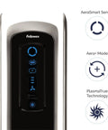 Control panel of AeraMax 100 Air Purifier With True HEPA Filter And Four Stage Purification For Mold Odors Dust Smoke Allergens And Germs