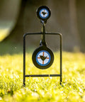Beefy Handgun Rebar Spinner Steel Target For 9mm Through.45 Caliber Pistols, 3/8 Inch Steel With Powder Coat, 12 X 30 X 3.5 Inches