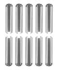 4mm X 25mm Slotted Spring Pin 20 Pack Heavy Duty Stainless Steel Roll Pin Dowel For Home Workshop And Machinery Beefy Fastener Silver 304 Stainless Steel Finish displayed on white background