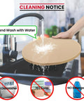 15 Inch Round Pizza Stone For Grill And Oven Heavy Duty Cordierite Baking Pan Thermal Shock Resistant, hand washing in sink