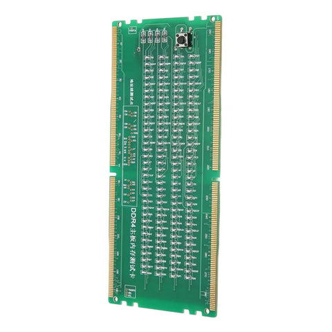 DDR4 Memory Diagnostic Tool For Desktop PCs With LED Indicator No Fuss Memory Troubleshooter For No Boot No Display And Read Errors Built Tough PCB Material showing LED layout.