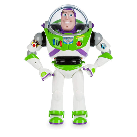 Totally Tubular Buzz Lightyear Interactive Talking Action Figure Featuring Eleven Authentic Voice Lines And Rad Wing Deployment With Pulsing Laser Beam for playtime fun.