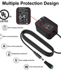 UL Listed 12V 3A Power Adapter With Dimmer Switch For LED Lighting And Electronics Universal AC DC Power Supply With No Fuss Overcurrent Overvoltage Overtemperature And Short Circuit Protection Low Heat Quiet Operation, black adapter with cable