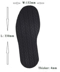 Full Rubber Outsole Replacement For Shoes 4mm Thick One Pair Black Ideal For Work Boots And Safety Shoes Plus Flat Shoes Heavy Duty Non Slip Sole High Grip