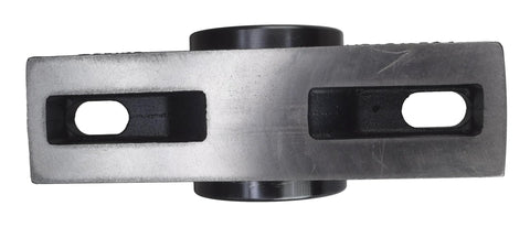 Moline 2-3/16 in Type-E heavy-duty two-bolt pillow block bearing, top-down metal block with mounting slots