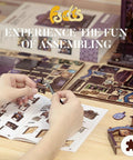 DIY Book Nook Kit For Beginners With The Astrology Bookshop Theme Miniature Scene On A Shelf Wooden Laser Cut Craft Kit hands assembling.