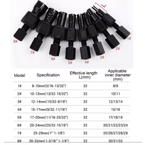 Heavy Duty Blind Hole Bearing Puller Kit With 8 Sizes From 8 To 32 Mm And 25 To 29 Mm Range Pro Grade Collet Expansion Tool