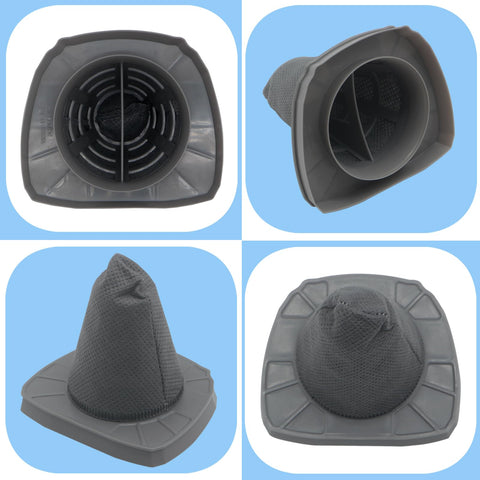 Replacement HEPA Filter And Sponge Filter Set For Eureka NES100 Handheld Vacuum And Black And Decker BDST1601 3 In 1 Vacuum Compare To ST0106 ST0107 Includes Four HEPA Filters And Four Sponge Filters product image showing different angles of filters