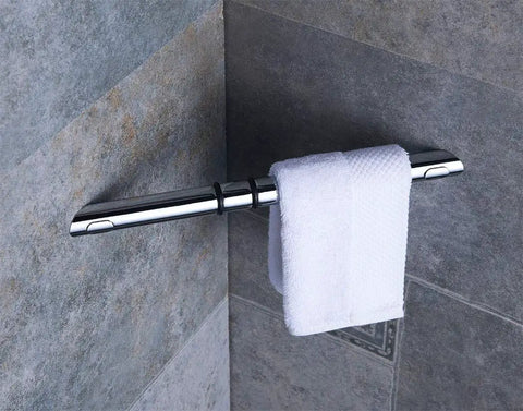 Shower Corner Foot Rest For Shaving Legs Wall Mounted Foot Stool Heavy Duty Brass Bar Bathroom Step Ledge Polished Chrome
