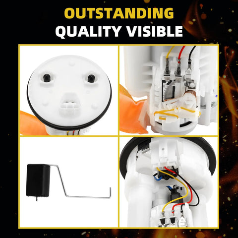 Electric Fuel Pump Module Assembly For Toyota Camry 2004 2005 2006 2.4L 3.0L 3.3L L4 V6 Dual Port With Pressure Sensor Replacement 7702406040 232170C010 SP9160M 90159A0022 Direct Fit Ready To Go close-up view