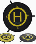 All Weather 21 Inch Drone Landing Pad With Quick Fold Double Sided Universal Parking Apron for RC Drones and Helis waterproof