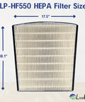 Top Rated True HEPA Replacement Filter For Bali Series Air Purifiers LP550TH LP550THP LP560 17.5x18.1 inches