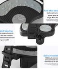 Replacement 9/16 Inch Exercise Bike Pedals With Straps for Indoor Recumbent, Exercise Bike, Spin Bike and Upright Models, close-up