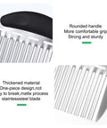 YBEATY 2-pack large crinkle cutter with stainless steel wavy blade and black rounded handle