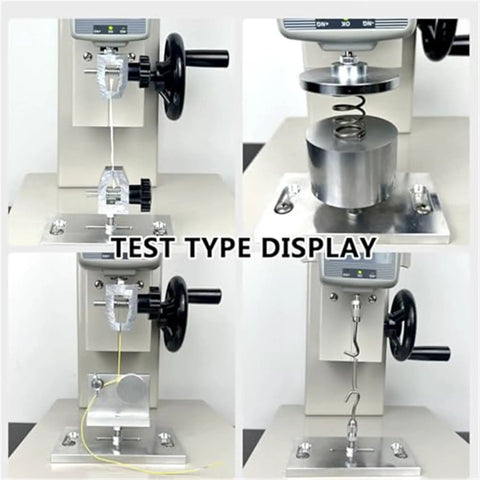 All In One Digital Tensile Testing Machine With Force Gauge For Pull And Tension Tests, 450 Mm Stroke, 999 Data Storage, Includes 2 Clamps And 5 Probes For Wire Harness And Terminal Tensile Testing, Pro Grade Shop Floor Workhorse, test setup
