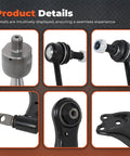 14 Piece Front Lower Control Arm Suspension Replacement Kit For Toyota Camry 2007 2011 USA Built Models Only Includes Front Lower Arms Bushings Ball Joints And Hardware For Quick Easy Install details