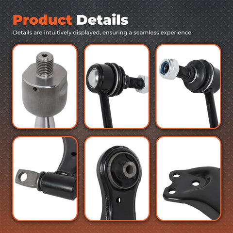 14 Piece Front Lower Control Arm Suspension Replacement Kit For Toyota Camry 2007 2011 USA Built Models Only Includes Front Lower Arms Bushings Ball Joints And Hardware For Quick Easy Install details
