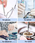 Micro Precision Screwdriver Set For Eyewear Watches And Jewelry With 13 Replacement Bits used on glasses, phone, electronics, watch